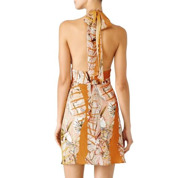 Josie Natori Printed Tribal Halter Dress in Size 6 - Picture 5 of 5